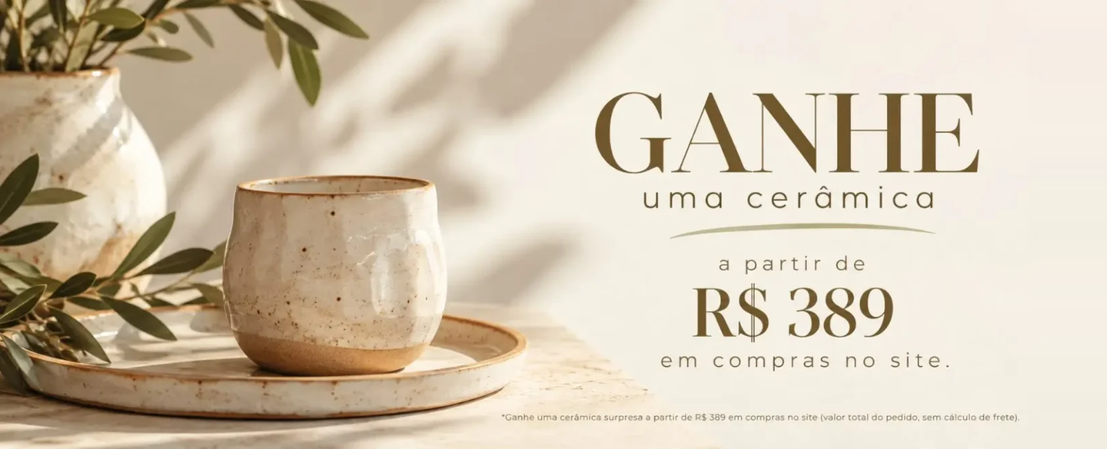 Banner ganhe cerâmica