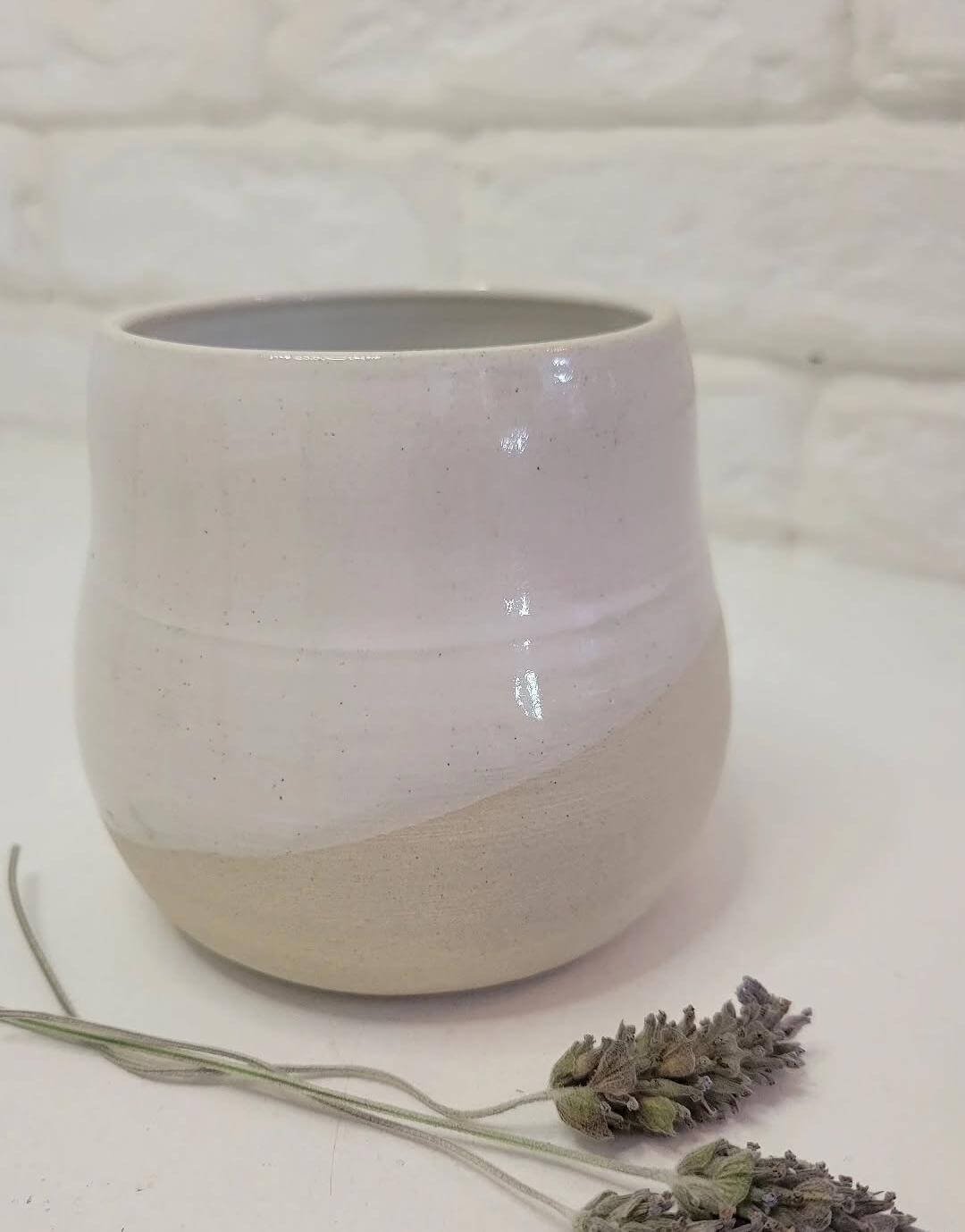 Vaso Branco Minimalista